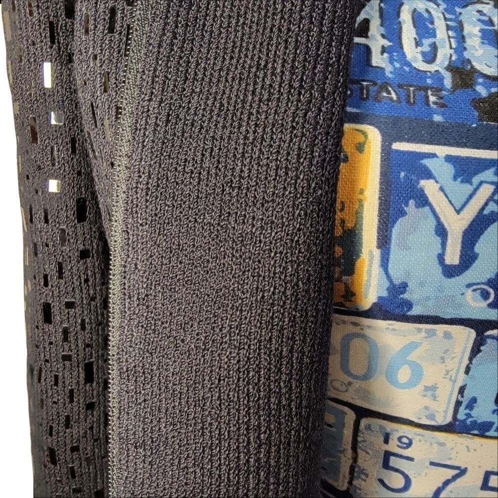 Rare St.John Evening Marie Gray Sequin Cardigan Zip-Up pailette Black 4 knit - Picture 10 of 13